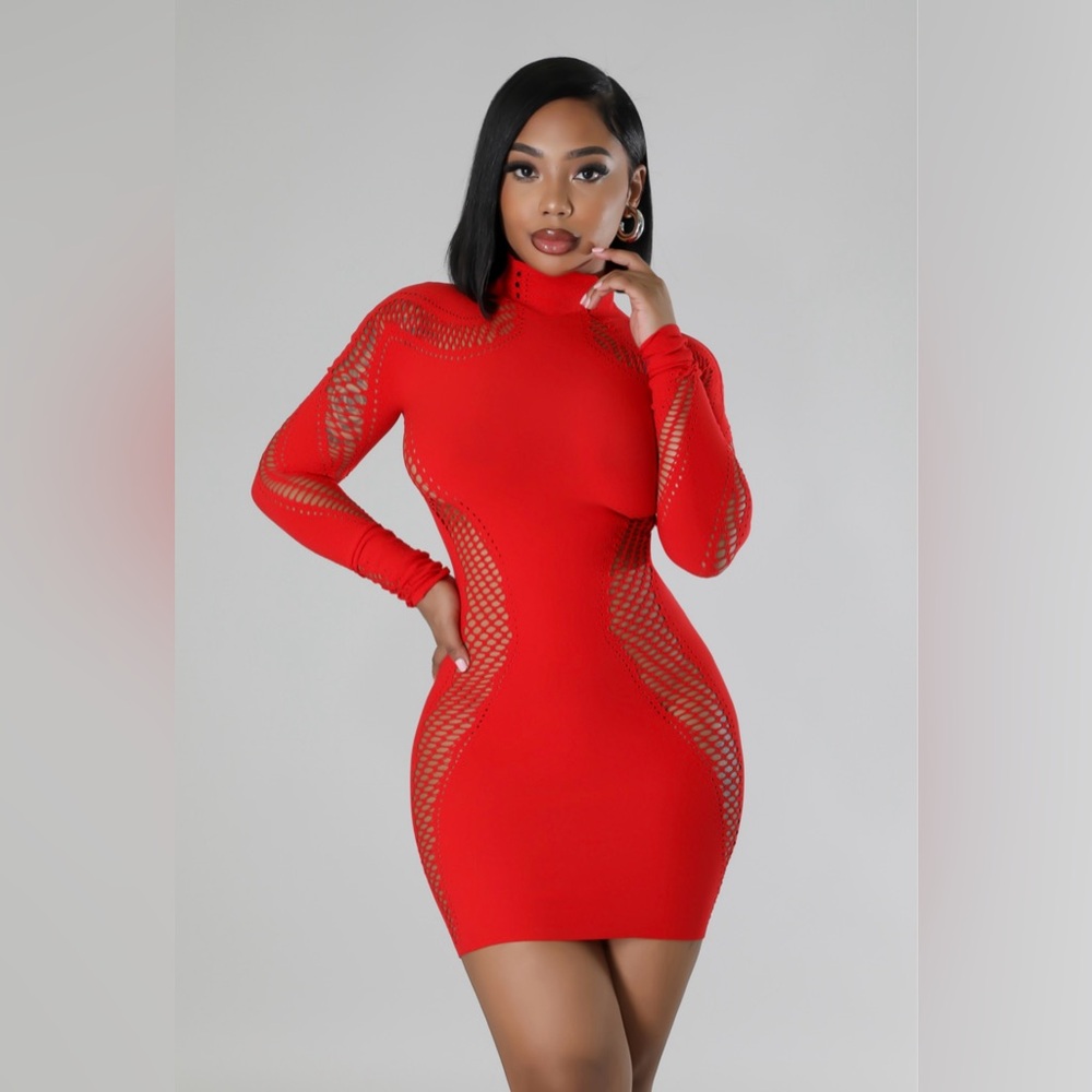 Red body sexy shaping dress